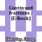 Continued fractions / [E-Book]