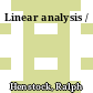 Linear analysis /