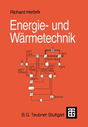 Energietechnik und Wärmetechnik.