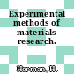 Experimental methods of materials research.