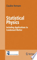 Statistical Physics [E-Book] : Including Applications to Condensed Matter /