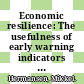 Economic resilience: The usefulness of early warning indicators in OECD countries [E-Book] /