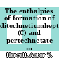 The enthalpies of formation of ditechnetiumheptoxide (C) and pertechnetate (AQ) by solution calorimetry /