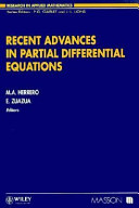 Recent advances in partial differential equations.