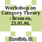 Workshop on Category Theory : Bremen, 23.05.86.
