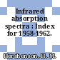 Infrared absorption spectra : Index for 1958-1962.