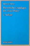 Theoretische Grundlagen der Fiscal policy /