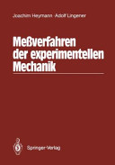 Messverfahren der experimentellen Mechanik /