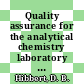 Quality assurance for the analytical chemistry laboratory / [E-Book]