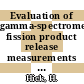Evaluation of gamma-spectrometric fission product release measurements on second charge centre rods [E-Book] y H. Hick, H. Nabielek, J. York