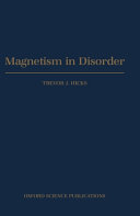 Magnetism in disorder.