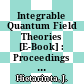 Integrable Quantum Field Theories [E-Book] : Proceedings of the Symposium Held at Tvärminne, Finland, 23–27 March, 1981 /
