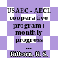 USAEC - AECL cooperative program : monthly progress report, September 1967 : [E-Book]