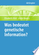 Was bedeutet "genetische Information"? [E-Book].
