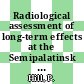 Radiological assessment of long-term effects at the Semipalatinsk test site : NATO-Semipalatinsk project 1995/96 [E-Book] /