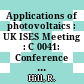 Applications of photovoltaics : UK ISES Meeting : C 0041: Conference proceedings : Newcastle, 12.09.85-13.09.85.