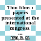 Thin films : papers presented at the international congress. 0004,vol 01 : Loughborough, 11.09.78-15.09.78.