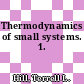 Thermodynamics of small systems. 1.
