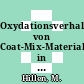 Oxydationsverhalten von Coat-Mix-Materialien in Luft bei Temperaturen um 800 K [E-Book] /