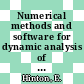 Numerical methods and software for dynamic analysis of plates and shells /
