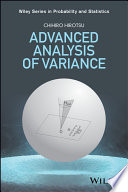 Advanced analysis of variance [E-Book] /