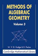 Methods of Algebraic Geometry [E-Book]. Volume 3 /