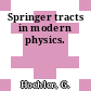 Springer tracts in modern physics.