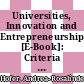 Universities, Innovation and Entrepreneurship [E-Book]: Criteria and Examples of Good Practice /