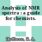 Analysis of NMR spectra : a guide for chemists.
