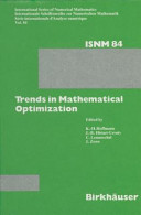 Trends in mathematical optimization : French German conference on optimization 4 : Irsee, 21.04.86-26.04.86.