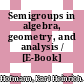 Semigroups in algebra, geometry, and analysis / [E-Book]