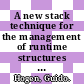 A new stack technique for the management of runtime structures in distributed implementations.