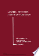 Modern statistics: methods and applications : Short course, lecture notes : San-Antonio, TX, 07.01.80-08.01.80 /