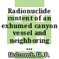 Radionuclide content of an exhumed canyon vessel and neighboring soil : [E-Book]
