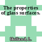 The properties of glass surfaces.