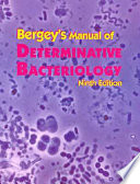 Bergey's manual of determinative bacteriology /