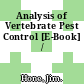 Analysis of Vertebrate Pest Control [E-Book] /