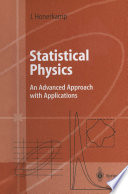 Statistical Physics [E-Book] : An Advanced Approach with Applications /