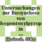 Untersuchungen zur Biosynthese von Isopentenylpyrophosphat in Bakterien [E-Book] /