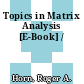Topics in Matrix Analysis [E-Book] /