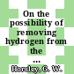 On the possibility of removing hydrogen from the Dragon coolant by diffusion through a palladium membrane [E-Book]