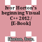Ivor Horton's beginning Visual C++ 2012 / [E-Book]