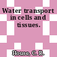 Water transport in cells and tissues.