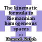 The kinematic formula in Riemannian homogeneous spaces [E-Book] /