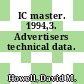 IC master. 1994,3. Advertisers technical data.