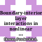 Boundary-interior layer interactions in nonlinear singular perturbation theory [E-Book] /
