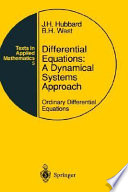 Differential equations. 1. rdinary differential equations : a dynamical systems approach.