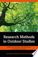 Research methods in outdoor studies [E-Book] /