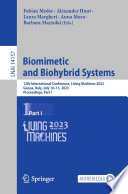 Biomimetic and Biohybrid Systems [E-Book] : 12th International Conference, Living Machines 2023, Genoa, Italy, July 10-13, 2023, Proceedings, Part I /