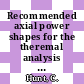 Recommended axial power shapes for the theremal analysis of fuel elements irradiated in the Dragon reactor : [E-Book]